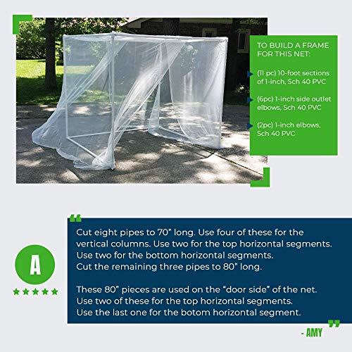 MEKKAPRO Large Mosquito Bug Screen Netting, 10ft x 10ft, Garden Netting for Vegetables, Flowers, Fruits, Plants Barrier Insect Bird