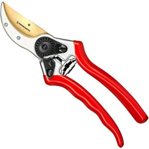 ClassicPRO Titanium Bypass Pruning Shears - Premium Garden Shears, Heavy Duty Hand Pruners -Ideal Plant Scissors, Tree Trimmer, Branch Cutter, Hedge Clippers, Ergonomic Garden Tool for Effortless Cuts