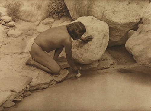 Edward S. Curtis (1868-1952) - Depositing a Prayer Stick, Circa 1921, Photogravure, 13.375" x 17.375"