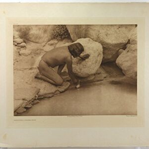 Edward S. Curtis (1868-1952) - Depositing a Prayer Stick, Circa 1921, Photogravure, 13.375" x 17.375"