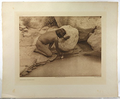 Edward S. Curtis (1868-1952) - Depositing a Prayer Stick, Circa 1921, Photogravure, 13.375" x 17.375"