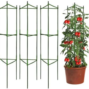 3 Packs Tomato Cages Plant Cages Deformable Up to 48inch Garden Tomato Stakes Vegetable Trellis, Plant Supports Tomato Trellis for Vertical Climbing Plants Flowers Fruits