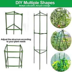 3 Packs Tomato Cages Plant Cages Deformable Up to 48inch Garden Tomato Stakes Vegetable Trellis, Plant Supports Tomato Trellis for Vertical Climbing Plants Flowers Fruits