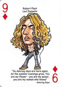 robert plant trading card (led zeppelin) 2019 hero decks tribute to rock #9