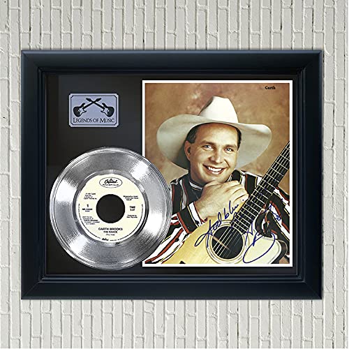Garth Brooks The Dance Framed Reproduction Signed Silver Record Display