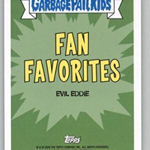 2020 Topps Garbage Pail Kids Series 2 35th Anniversary Fan Favorites NonSport Trading Card #FV-9B EVIL EDDIE Official GPK Sticker Trading Card From The Topps Company highlighting Fan Favorite Characters throughout the years in Raw (NM or Better) Condition