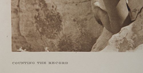 Counting the Record by Edward S. Curtis (1868-1952), Original Photograph, 13.75x17