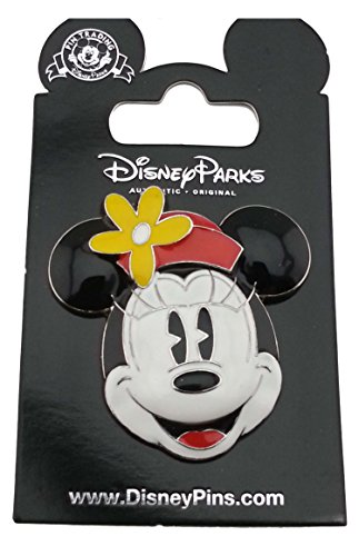 Disney Pin - Minnie Mouse Sculpted Face with red hat