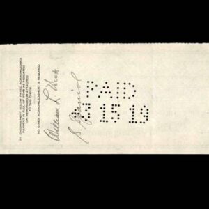 William Veeck PSA DNA Signed x2 Chicago Cubs Check 3-15-1919 Autograph - MLB Cut Signatures