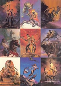 boris vallejo series 1 1991 comic images complete base card set of 90 fa