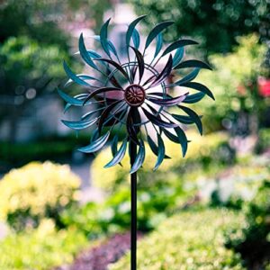 VEWOGARDEN 360° Outdoor Wind Spinner, Wind Sculpture Spinner with Metal Stake, Yard Art Decor for Patio, Lawn & Garden 63 * 13