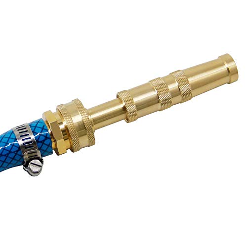 Twinkle Star Heavy-Duty Brass Adjustable Twist Hose Nozzle, 2 Pack, TWIS3432