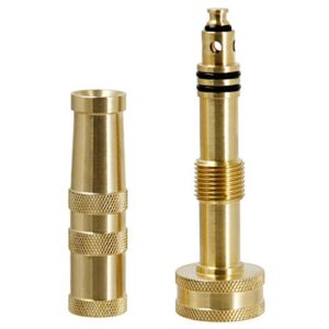 Twinkle Star Heavy-Duty Brass Adjustable Twist Hose Nozzle, 2 Pack, TWIS3432