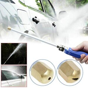 High Pressure Power Washer wand, Hydro Jet Water Hose Nozzle,Watering Sprayer Cleaning Tool, Wand Lance for Gutter Patio Car Pet Window Glass Blue