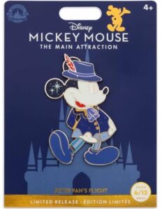 disney pin – mickey mouse main attraction – peter pan’s flight