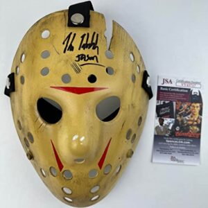 Kane Hodder signed Mask Friday 13th Jason Voorhees Part VIII 8 Manhattan Autograph JSA Authentication