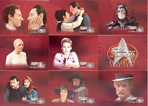 STAR TREK THE NEXT GENERATION TNG EPISODE SEASON 6 1997 SKYBOX BASE CARD SET