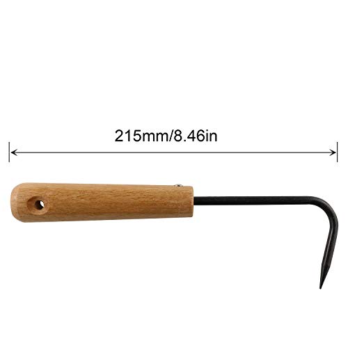 JCBIZ 215mm Single Claw Root Hook Loosening Tool Handle Weeder Garden Weeding Gardening Tools Potted Landscape Maintenance for Outdoor Garden Digging Cultivator Weed Remove