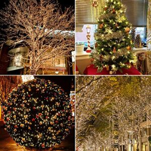 ZELUXDOT 300 LEDs String Lights Fairy String Lights 100FT Outdoor Waterproof Copper String Lights with Remote 8 Modes for Bedroom, Patio, Gardens, Wedding Decoration, Party,Christmas Tree