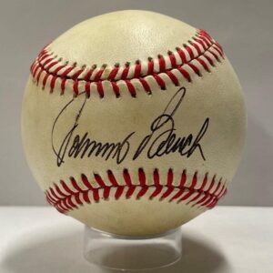 johnny bench single signed baseball. auto psa – autographed baseballs