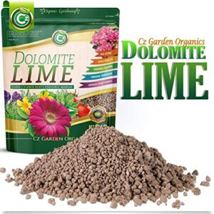 organic dolomite lime – made in usa – garden soil amendment fertilizer for lawns, plants & organic gardens. calcium/magnesium additive. safely raise & stabilize ph. cures blossom end rot in tomatoes