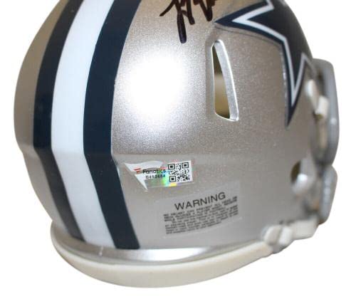 Leighton Vander Esch Signed Dallas Cowboys Speed Mini Helmet FAN 39034 - Autographed NFL Mini Helmets