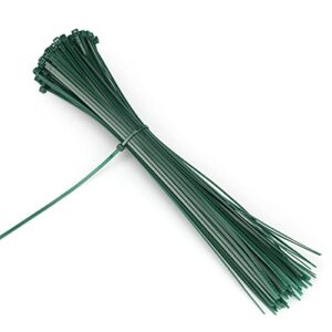kinglake 100 pcs 3mm dark green nylon garden cable zip ties self locking cable ties twist ties 10″