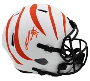 joe mixon signed cincinnati bengals speed full size lunar nfl helmet – autographed nfl helmets