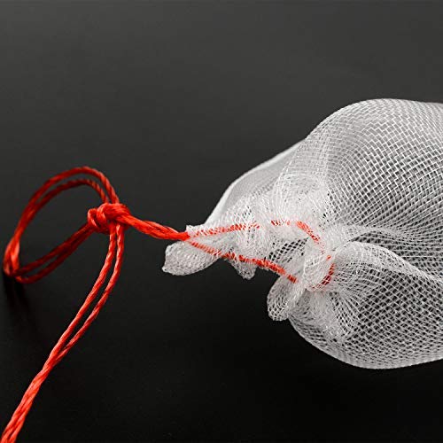 Fruit Protection Bags, EnPoint Garden Netting Bags 100 Pack 4x6 Inch Nylon Net Barrier Small Tiny Bags with Drawstring for Protecting Plant Seed Fruit Flower Vegetable, Reusable Mesh Protect Bags