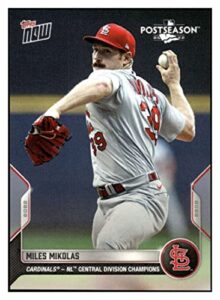 miles mikolas 2022 topps now post season wild card #67 pr:980 cardinals nm+-mt+ mlb baseball