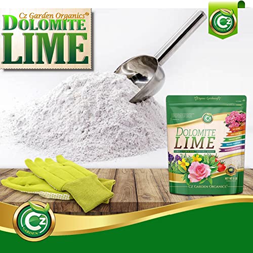 Organic Dolomite Lime - Made in USA Garden Soil Amendment Fertilizer for Plants. Calcium/Magnesium Additive. Safely Raise & Stabilize pH - Earthbox. 100% Water Soluble.