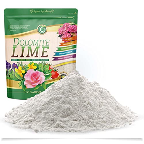 Organic Dolomite Lime - Made in USA Garden Soil Amendment Fertilizer for Plants. Calcium/Magnesium Additive. Safely Raise & Stabilize pH - Earthbox. 100% Water Soluble.