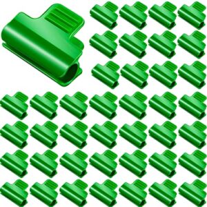 40 pieces greenhouse clamps film row cover netting tunnel hoop clip frame shading net rod clip greenhouse film clamps for season plant extension support (40 pieces,10 mm)