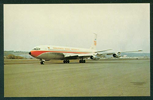 TAP Transportes Aereos Portugal Boeing 707 Aircraft Santa Cruz Airplane Airline Postcard