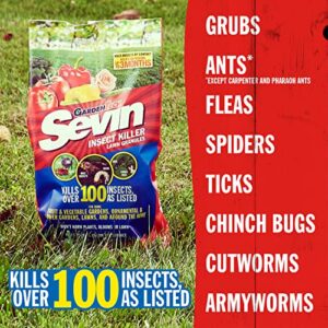 Sevin 100530128 GardenTech Insect Killer Lawn Granules, 10 Pound, White