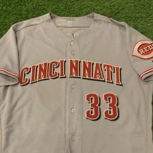 Jesse Winker Cincinnati Reds Game Used Worn Jersey - “2nd Career HR” 2017 - MLB Game Used Jerseys