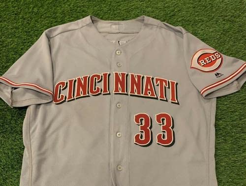 Jesse Winker Cincinnati Reds Game Used Worn Jersey - “2nd Career HR” 2017 - MLB Game Used Jerseys