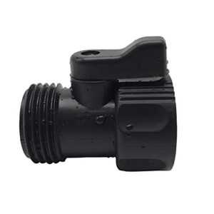 ALKARAMA 5 Pack Plastic Garden Hose Shut Off Valve Water Shutoff Valve Shut-Off Ball Valve Standard 3/4'' Thread Connector Coupling