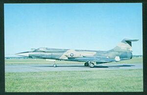 lockheed f-104 starfighter supersonic jet fighter aircraft usaf airplane postcard