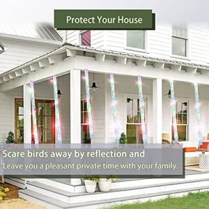 Kugge Bird Flash Tape (1in,360ft), Double Side Reflective Ribbon, Protect Your House, Garden, Orchard