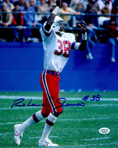 Autographed Roland James New England Patriots 8x10 Photo W/coa