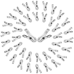 40 pcs garden clips, boyistar grip strong heavy duty greenhouse clamps clips made of stainless steel for plant cover or shade cloth on garden hoops or greenhouse frame