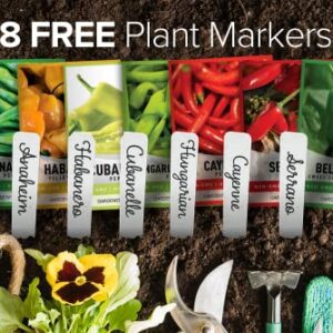 Pepper Seeds for Planting 8 Varieties Pack, Jalapeno, Habanero, Bell Pepper, Cayenne, Hungarian Hot Wax, Anaheim, Serrano, Cubanelle Heirloom Seeds for Planting in Garden Non GMO Gardeners Basics