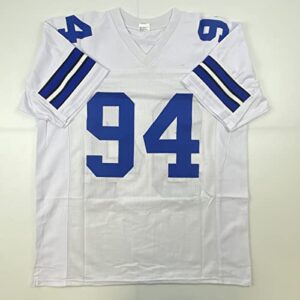 Autographed/Signed Charles Haley Dallas White Football Jersey JSA COA