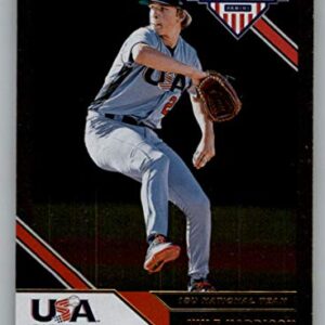 2020 Panini USA Stars and Stripes Retail Base #39 Kyle Harrison RC Rookie USA Baseball 18U National Team Baseball Trading Card