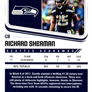 2018 Score #291 Richard Sherman Seattle Seahawks Football Card