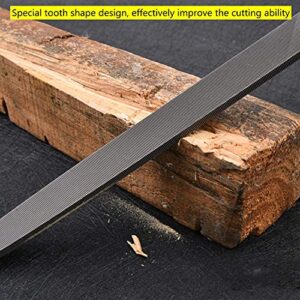 Kafuty-1 8in Flat Mill File, Smooth Blade with Ergonomic Handle, T12 carbon tool steel Edge Metal File Sharpening for Drills and All Edge, Lawn Mower Blade, Garden Shears, Chisels, etc