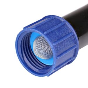 Raindrip 320G00UB 3/4" Thread x 1/2" (.620.630) compression adaptor with washer swivel, Hose Bibb or, Black, Blue