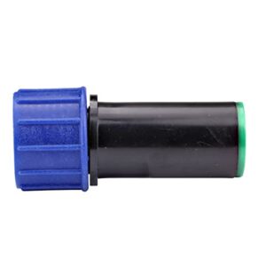 Raindrip 320G00UB 3/4" Thread x 1/2" (.620.630) compression adaptor with washer swivel, Hose Bibb or, Black, Blue