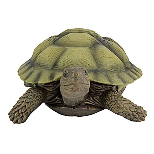 Design Toscano QM91887611 Gilbert The Box Turtle Garden Decor Animal Statue, Set of 2, full color